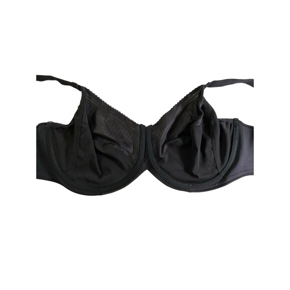 Lilyette Minimizer Bra 42DD Lace Trim Underwire 0434 Black - Picture 5 of 10